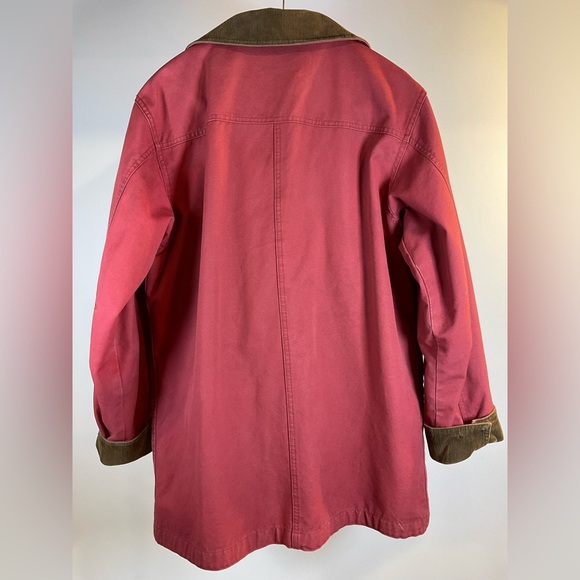 L.L. Bean Vintage Women's Adirondack Barn Coat Jacket with Corduroy Trim - Picture 2 of 14